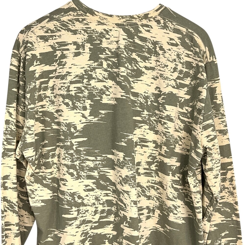 Topo Designs Long Sleeve Tee Shirt Green Splintered Print Camo Mens 2XL Crewneck - Picture 5 of 9